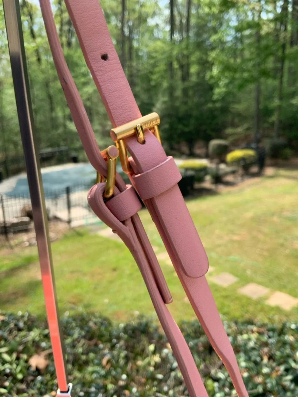 Furla Coral and Light Pink Shoulder Bag GUC - Picture 6 of 16